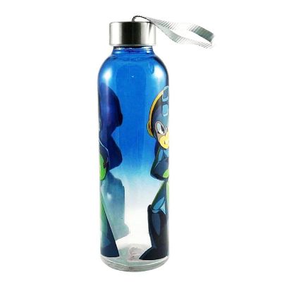 Mega Man 20oz Glass Water Bottle Image 1