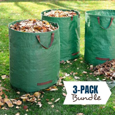Mekkapro - 3-Pack 72 Gallons Garden Bag - Reusable Yard Waste Bags Image 2
