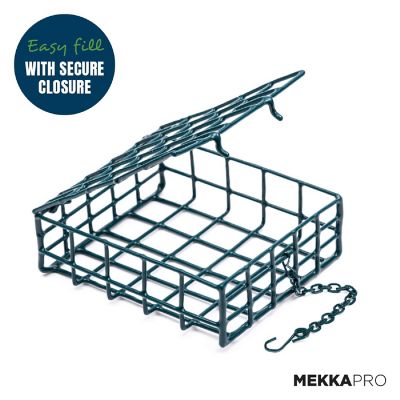 MEKKAPRO - Suet Wild Bird Feeder with Hanging Metal Roof, One Suet Capacity (Single) Image 2