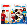 Melissa & Doug Deluxe Sparkle & Shine Cleaning Play Set Image 1