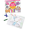 Melissa & Doug Jumbo Multi-Theme Coloring Pad, 11" x 14", Pink, Pack of 6 Image 1