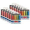 Melissa &amp; Doug Learning Mat Crayons, 5 Assorted Colors Per Pack, 12 Packs Image 1