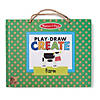 Melissa & Doug Natural Play: Play, Draw, Create Reusable Drawing & Magnet Kit - Farm Image 2