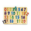 Melissa & Doug Numbers Sound Jigsaw Puzzle, 13.25"x10", 22 Pcs Image 1