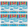 Melissa &amp; Doug Portfolio Quality Sketch Pad, 9&quot; x 12&quot;, White, Pack of 6 Image 1