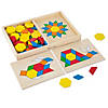 Melissa &amp; Doug Wooden Pattern Blocks &amp; Boards Image 1