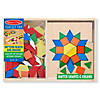 Melissa &amp; Doug Wooden Pattern Blocks &amp; Boards Image 1