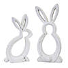 Melrose International Bunny Outlines Tabletop Figurine D&#233;cor (Set of 2) Image 1