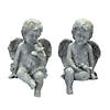 Melrose International Cherub Figurine (Set Of 2)  11In Image 1