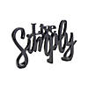 Melrose International Cozy/Live Simply Sign (Set Of 2) 9.75In Image 2