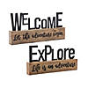 Melrose International Explore And Welcome Sign (Set Of 2) 9In Image 1