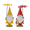 Melrose International Garden Gnome W/Umbrella (Set Of 2) 23In Image 1