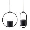 Melrose International Hanging Metal Planter (Set Of 2) 17In Image 1