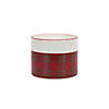 Melrose International Plaid Candle Holder (Set Of 2) 3.75In Image 2