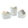 Melrose International Porcelain House Planter (Set Of 3) 5.5In Image 1