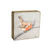Melrose International Sitting Bird Plaque, 8 Inches (Set of 4) Image 3