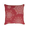 Melrose International Snowflake Pillow (Set Of 2) 17In Image 1