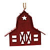 Melrose International Wood Barn Ornament (Set Of 24) 5.5In Image 2