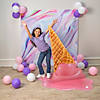 Melting Ice Cream Party Iridescent Backdrop Decorating Kit &amp;#8211; 3 Pc.   Image 1