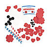 Memorial Day Straw Poppy Flower Bouquet Craft Kit - Makes 12 Image 1