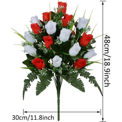Memorial Floral Bouquets with Vase Image 1