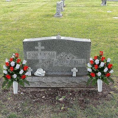 Memorial Floral Bouquets with Vase Image 2