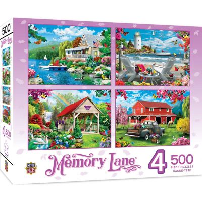 Memory Lane - 500 Piece Jigsaw Puzzles 4 Pack Image 1