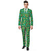 Men&#8217;s Green Christmas Tree Suit - Large Image 1