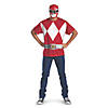 Men's Alternative Red Power Ranger Costume - Standard Image 1