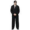 Men's Black Suit Costume Image 1