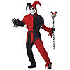 Men's Deluxe Evil Jester Costume - Large Image 1