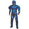 Men's Deluxe Halo Blue Spartan Costume - Large Image 1
