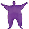 Men's Inflatable Purple Skin Suit Costume Image 1