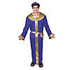 Men's King Melchior Polyester Nativity Costume with Headpiece - One Size Image 1