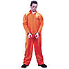Men's Orange Jumpsuit Got Busted Prison Costume Image 1