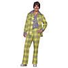 Men's Plaid Leisure Suit 70s Costume - Standard Image 1