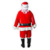 Men's Plus Size Complete Velour Santa Suit Costume Image 1