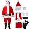 Men's Plus Size Complete Velour Santa Suit Costume Image 2