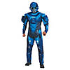 Men's Plus Size Deluxe Halo Blue Spartan Costume - 2XL Image 1