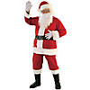 Men's Plus Size Flannel Santa Suit Image 1
