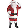 Men's Plus Size Plush Crimson Santa Suit Costume - 2XL Image 1