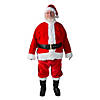Men's Plus Size Premium Plush Red Santa Suit Image 1