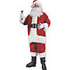 Men's Plus Size Premium Plush Red Santa Suit Image 1