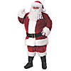 Men's Premium Crimson Plush Santa Claus Suit Costume - 40-48 Image 1