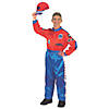 Men's Red and Blue Racing Suit Costume - Large Image 1