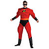 Men's The Incredibles Deluxe Muscle Mr. Incredible Costume Image 1