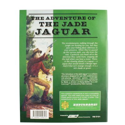 Mercenaries, Spies & Private Eyes: Jade Jaguar Solo Adventure, Mystery Role Playing Game Module Image 1