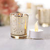 Mercury Glass Votive Candle Holders with Battery-Operated Candles - 24 Pc. Image 1