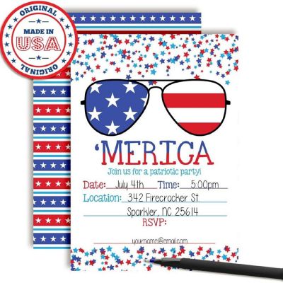 MERICA Invitations 40pc. by AmandaCreation Image 1