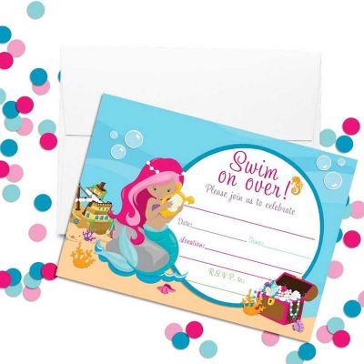 Mermaid Invitations (medium) 40pc. by AmandaCreation Image 1